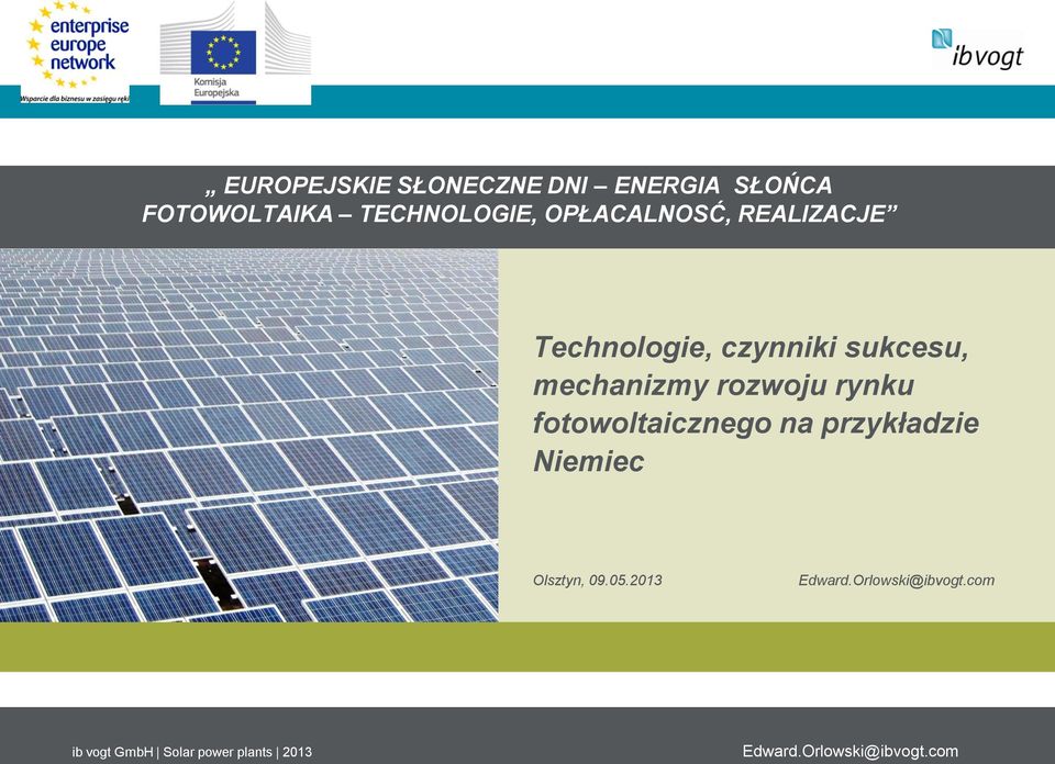 sukcesu, mechanizmy rozwoju rynku fotowoltaicznego na