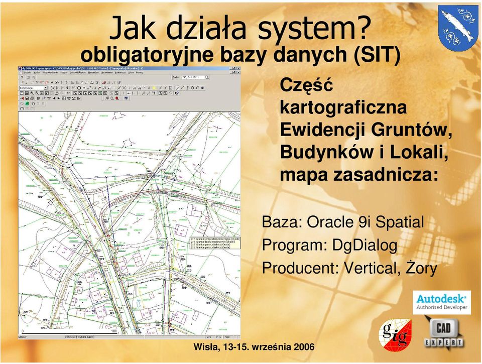 i Lokali, mapa zasadnicza: Baza: Oracle 9i