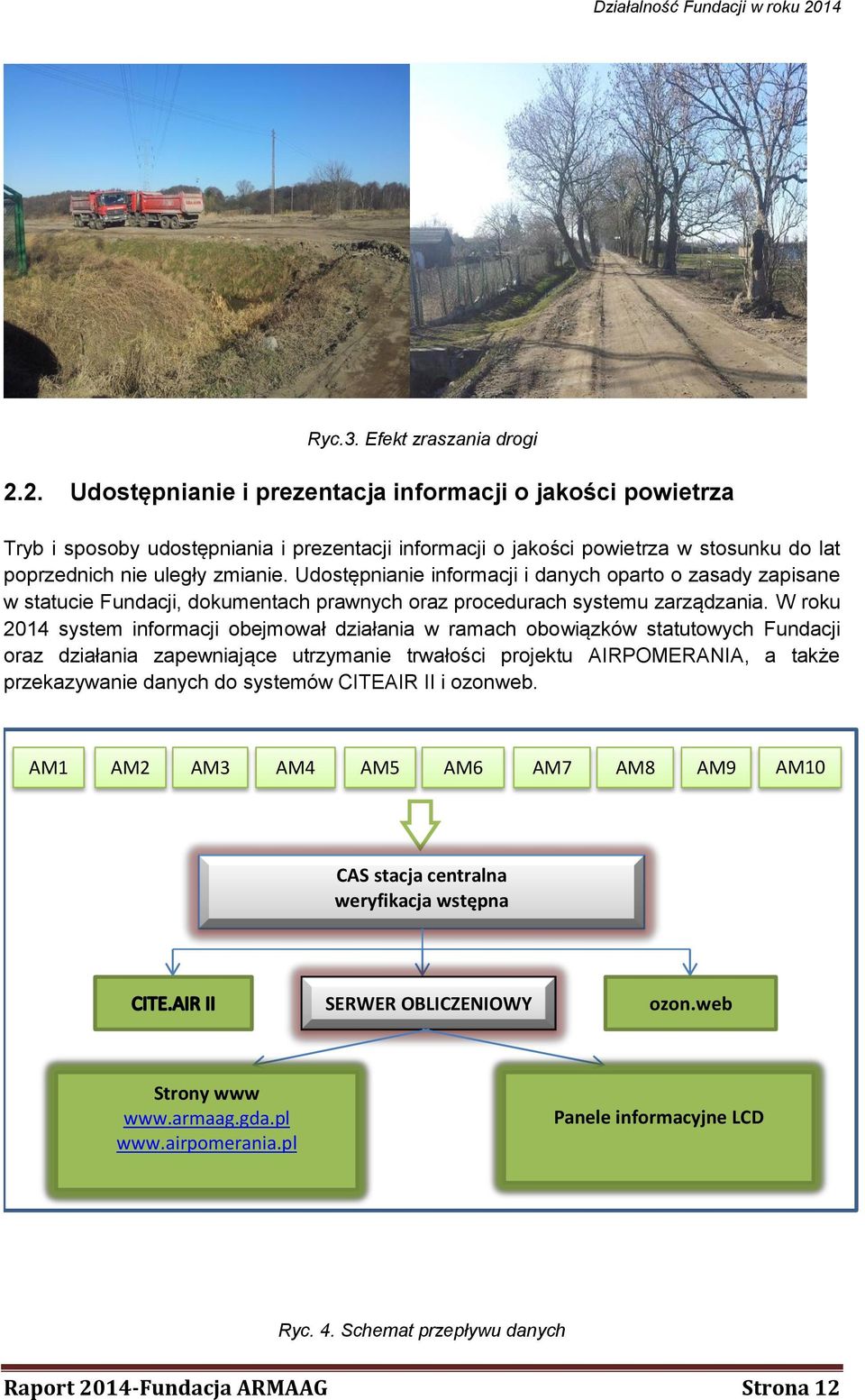 2. Udostępnianie i prezentacja informacji o jakości powietrza Tryb i sposoby udostępniania i prezentacji informacji o jakości powietrza w stosunku do lat poprzednich nie uległy zmianie.