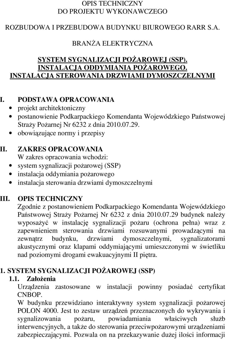 29. obowiązujące normy i przepisy II.