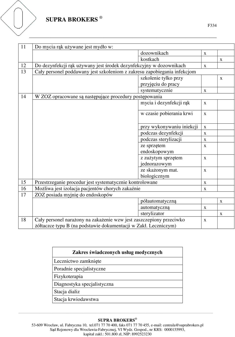 podczas dezynfekcji podczas sterylizacji ze sprzętem endoskopowym z zużytym sprzętem jednorazowym ze skażonym mat.