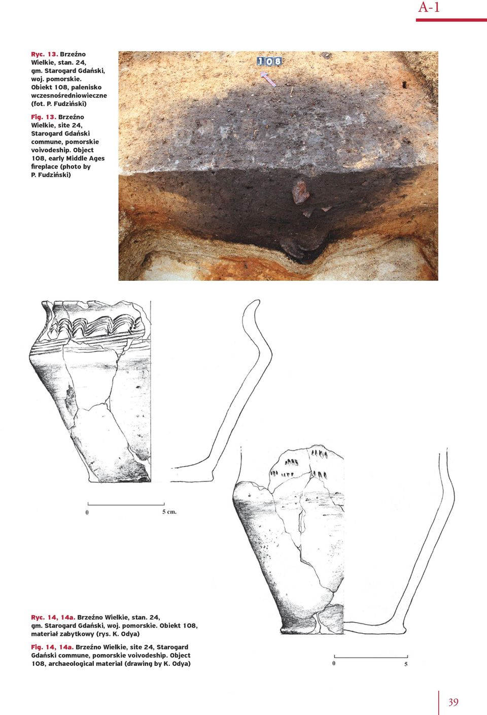 Obiekt 108, materiał zabytkowy (rys. K. Odya) Fig. 14, 14a.