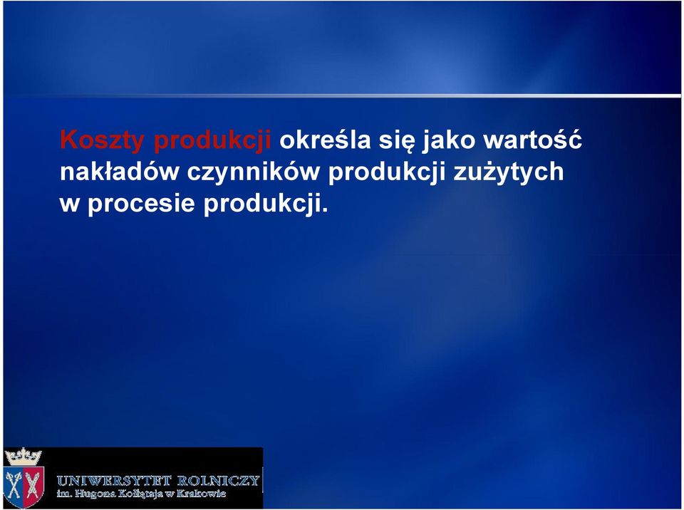 czynników produkcji