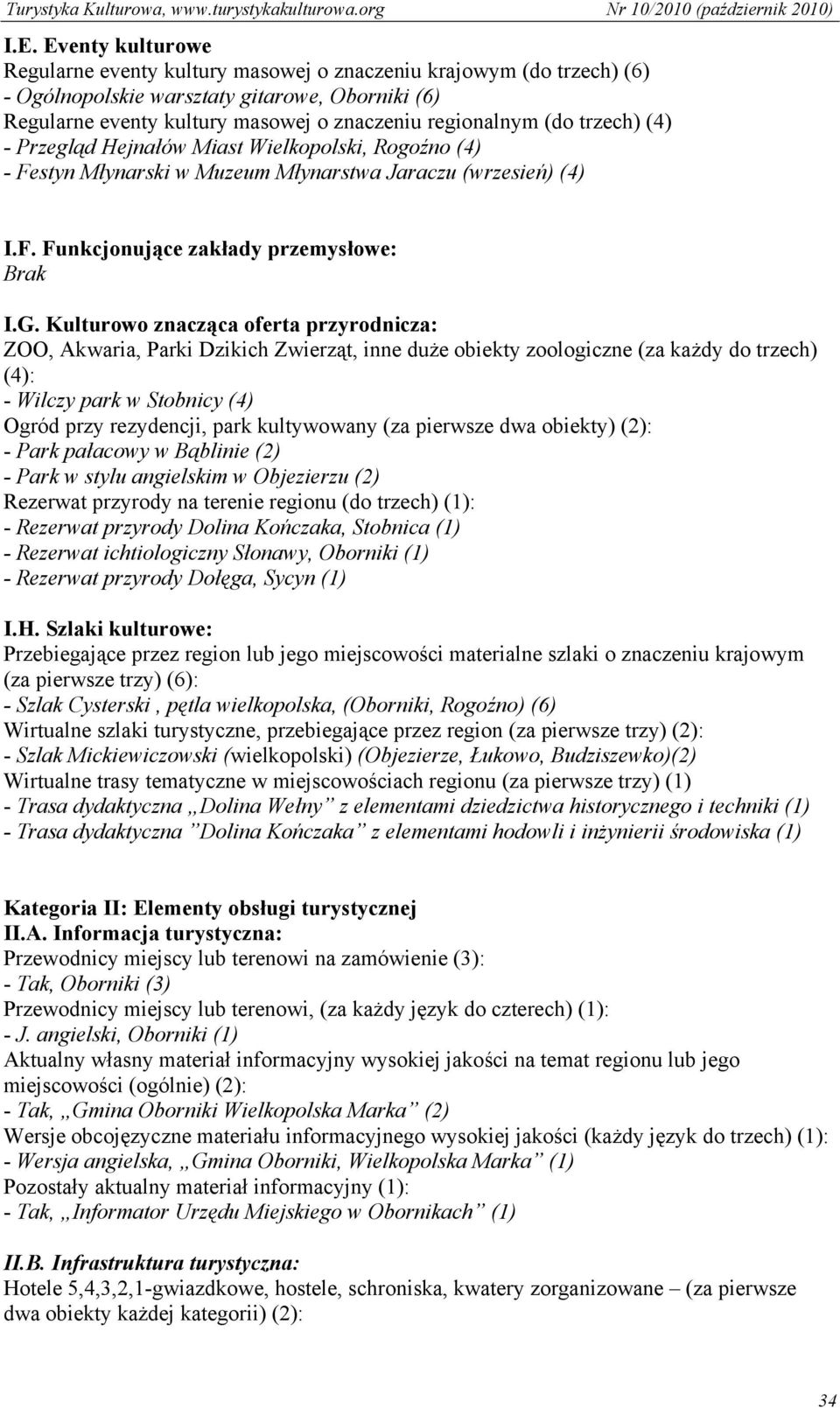 Kulturowo znacząca oferta przyrodnicza: ZOO, Akwaria, Parki Dzikich Zwierząt, inne duże obiekty zoologiczne (za każdy do trzech) (4): - Wilczy park w Stobnicy (4) Ogród przy rezydencji, park