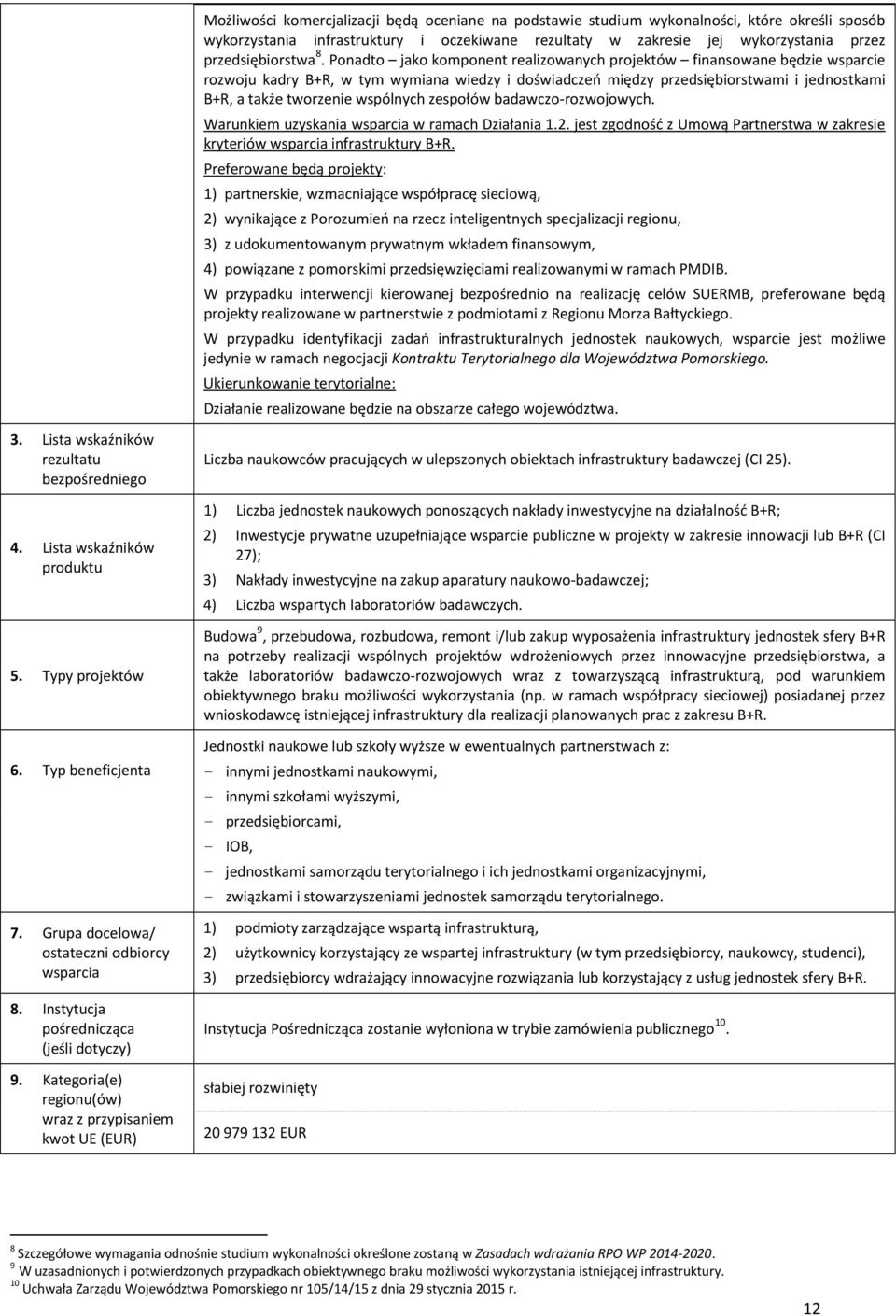 Ponadto jako komponent realizowanych projektów finansowane będzie wsparcie rozwoju kadry B+R, w tym wymiana wiedzy i doświadczeń między przedsiębiorstwami i jednostkami B+R, a także tworzenie