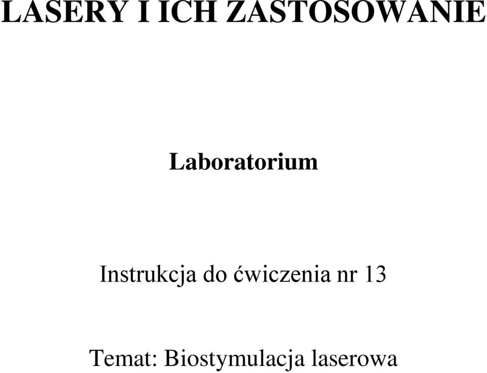 Laboratorium Instrukcja