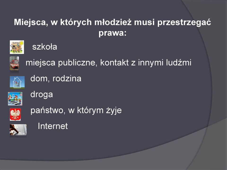 publiczne, kontakt z innymi ludźmi