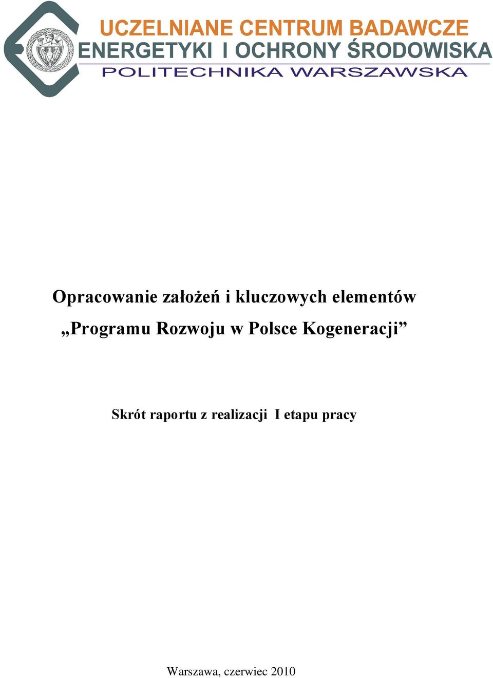 Kogeneracji Skrót raportu z