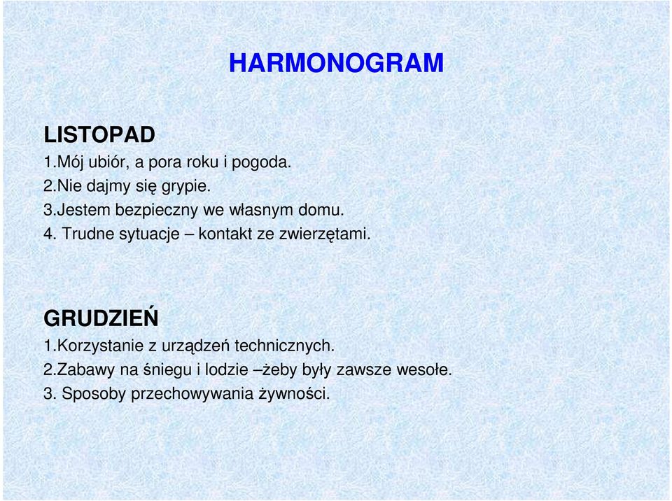 Trudne sytuacje kontakt ze zwierzętami. GRUDZIEŃ 1.
