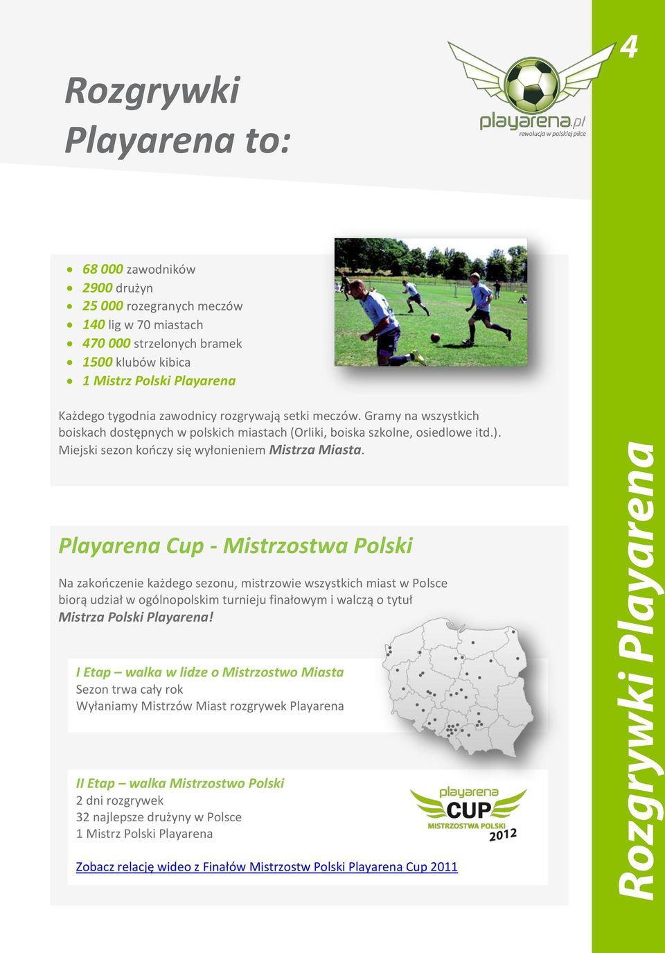 Playarena Cup - Mistrzostwa Polski Na zakooczenie każdego sezonu, mistrzowie wszystkich miast w Polsce biorą udział w ogólnopolskim turnieju finałowym i walczą o tytuł Mistrza Polski Playarena!