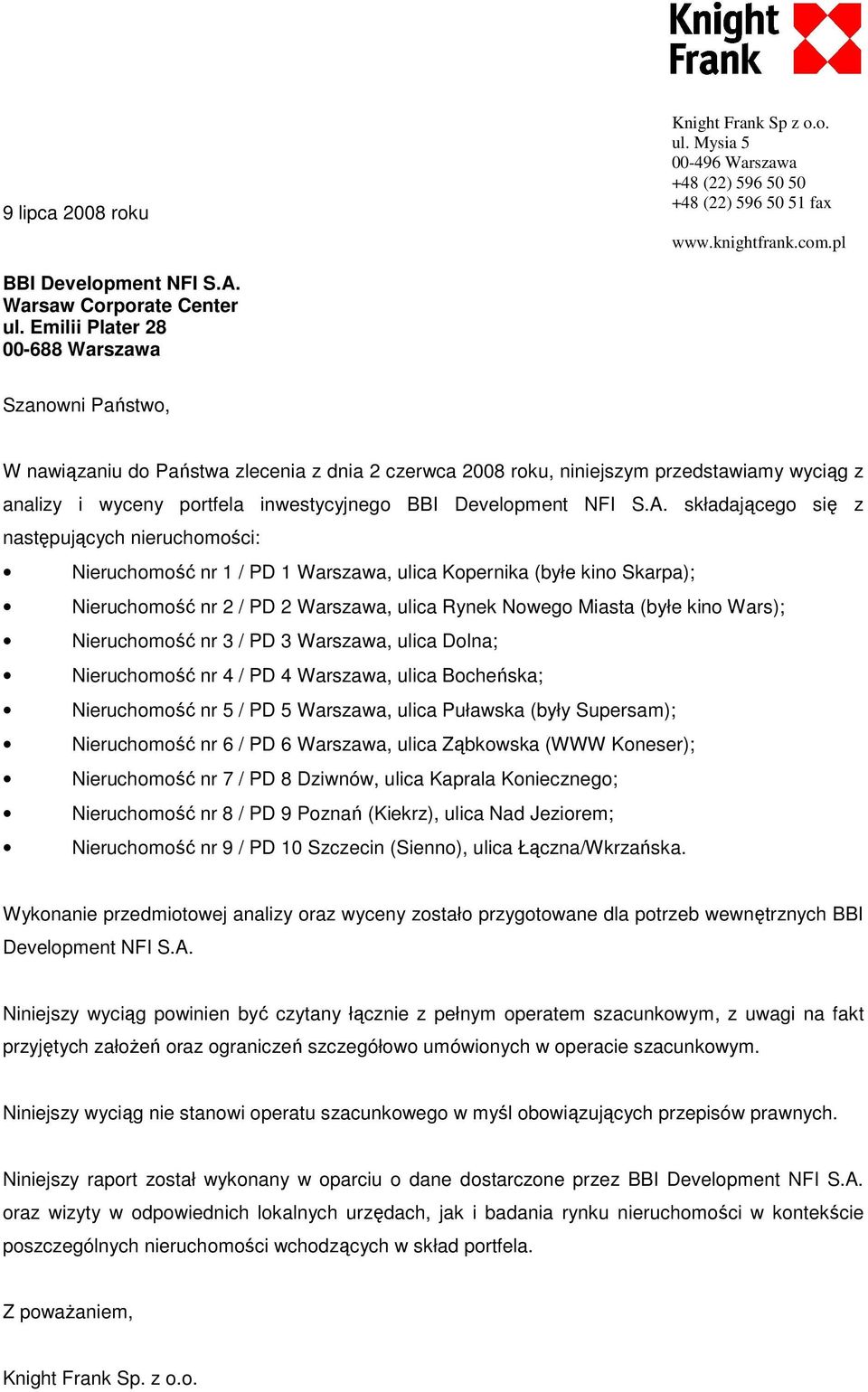 Development NFI S.A.