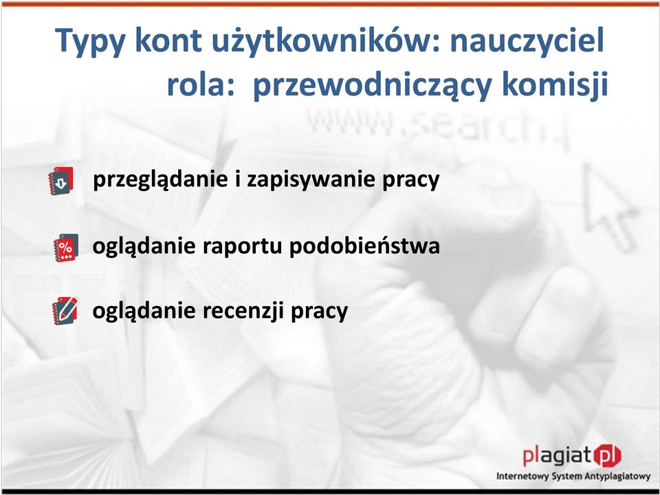 przeglądanie i zapisywanie pracy