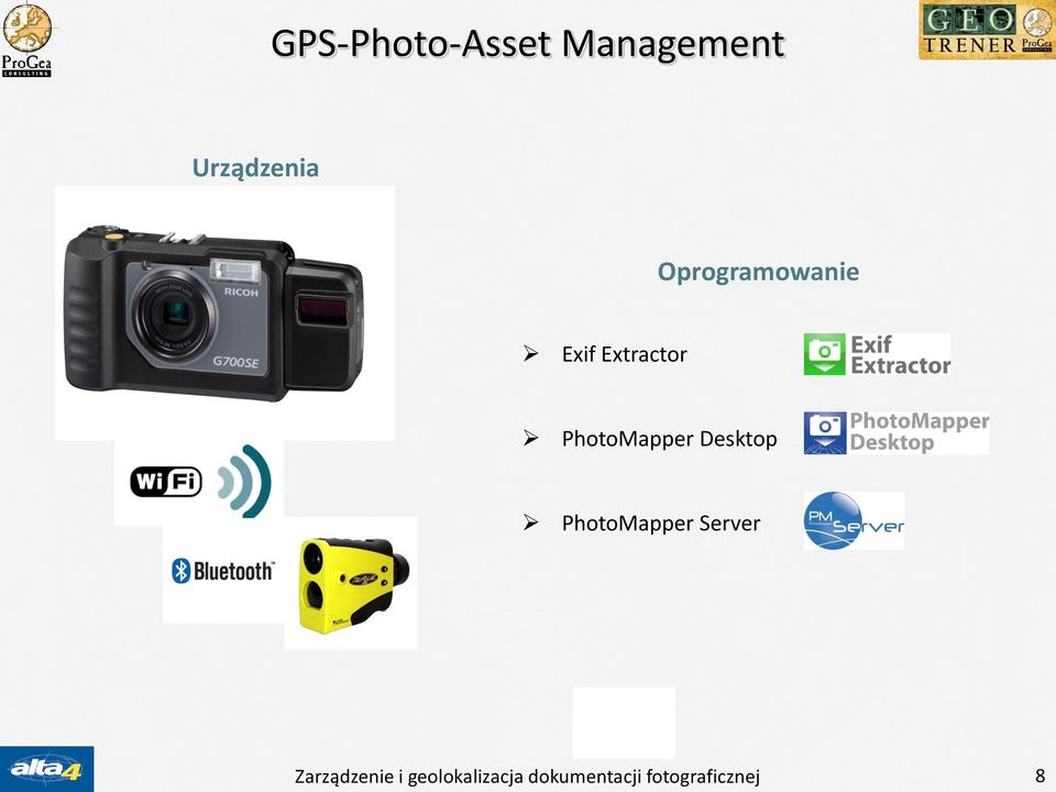Desktop PhotoMapper Server Zarządzenie i