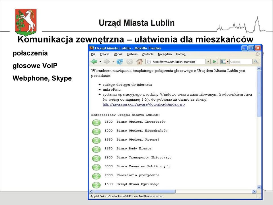 mieszkańców połaczenia