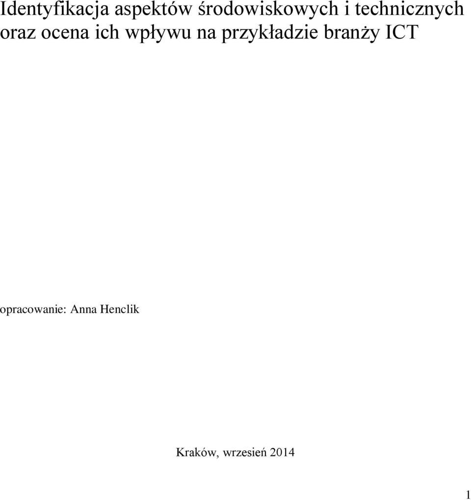 na przykładzie branży ICT