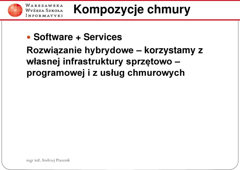 korzystamy z własnej