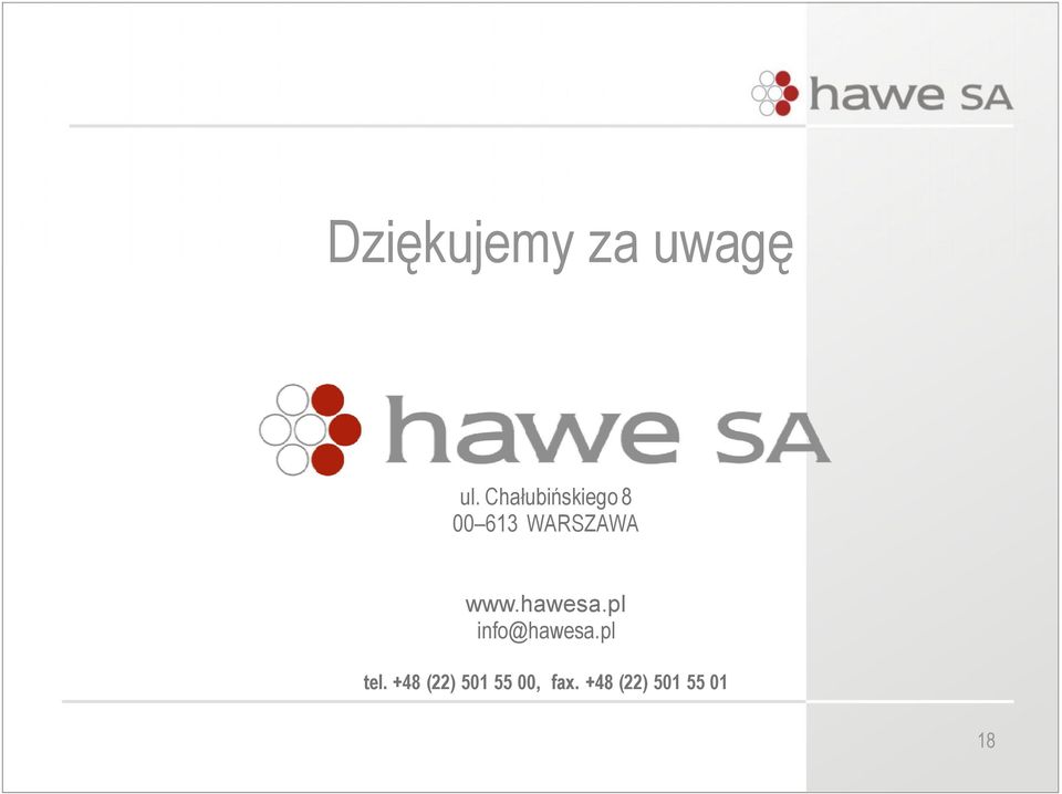 www.hawesa.pl info@hawesa.pl tel.
