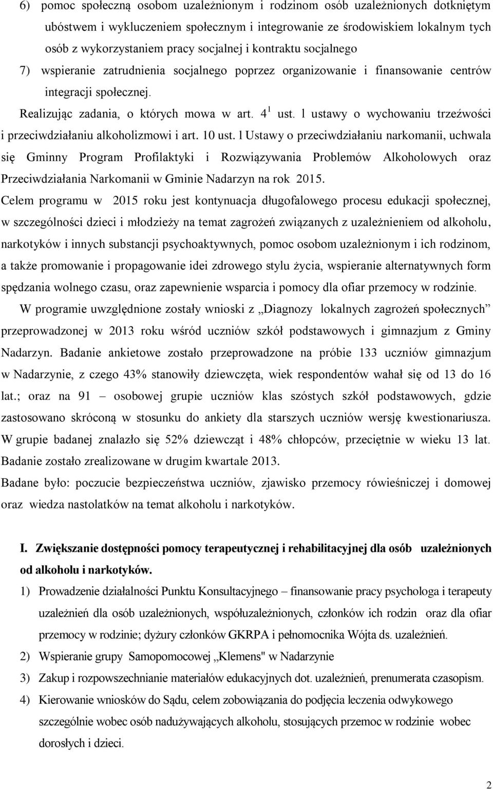 l ustawy o wychowaniu trzeźwości i przeciwdziałaniu alkoholizmowi i art. 10 ust.