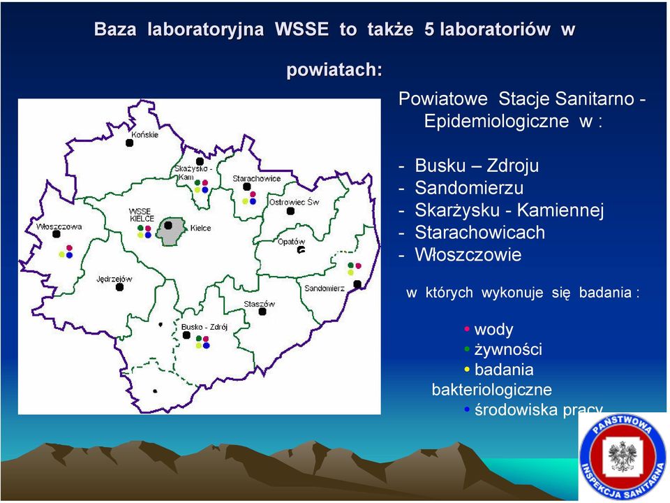 Sandomierzu - Skarżysku - Kamiennej - Starachowicach - Włoszczowie w