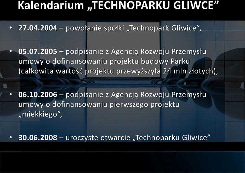 (całkowita wartośd projektu przewyższyła 24 mln złotych), 06.10.