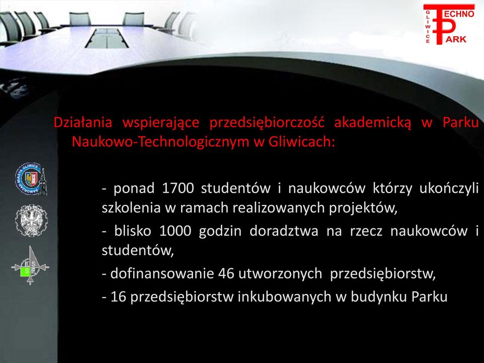 realizowanych projektów, - blisko 1000 godzin doradztwa na rzecz naukowców i studentów,