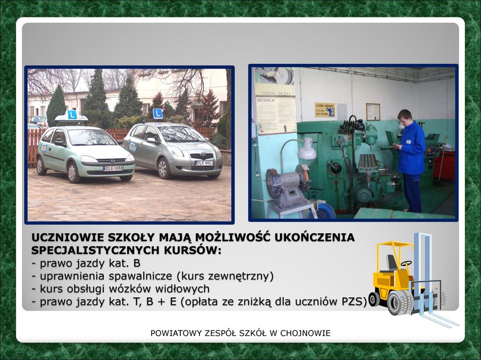 B - uprawnienia spawalnicze (kurs zewnętrzny) - kurs