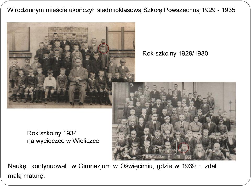 szkolny 1934 na wycieczce w Wieliczce Naukę