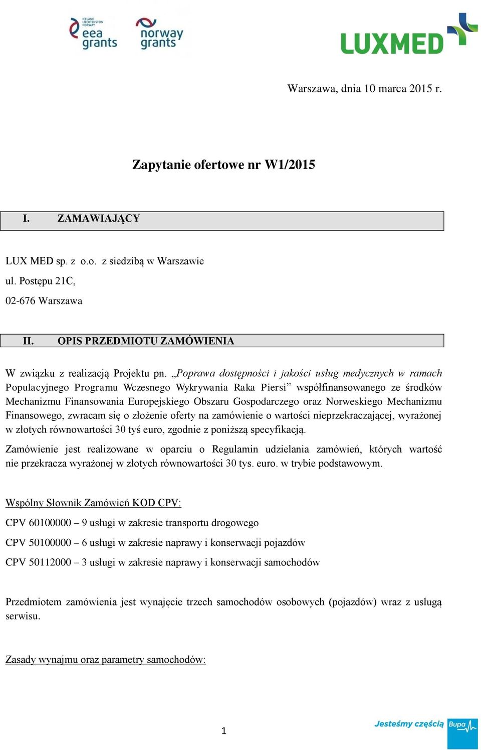 Poprawa dostępności i jakości usług medycznych w ramach Populacyjnego Programu Wczesnego Wykrywania Raka Piersi współfinansowanego ze środków Mechanizmu Finansowania Europejskiego Obszaru