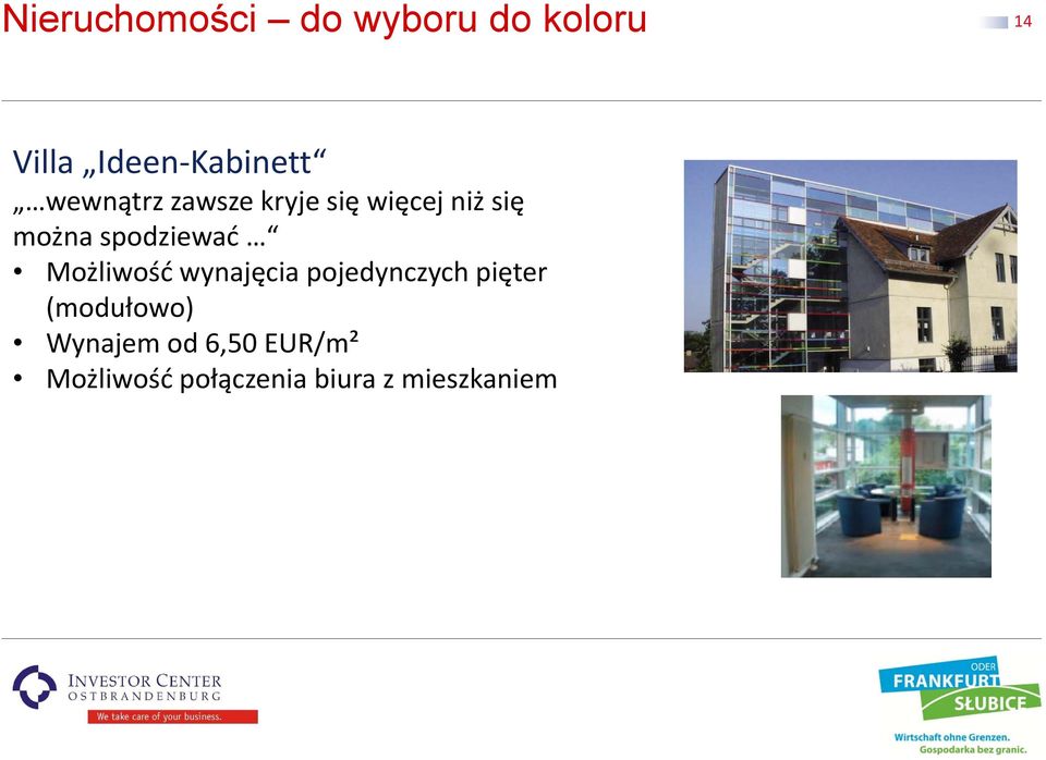 spodziewać Możliwość wynajęcia pojedynczych pięter
