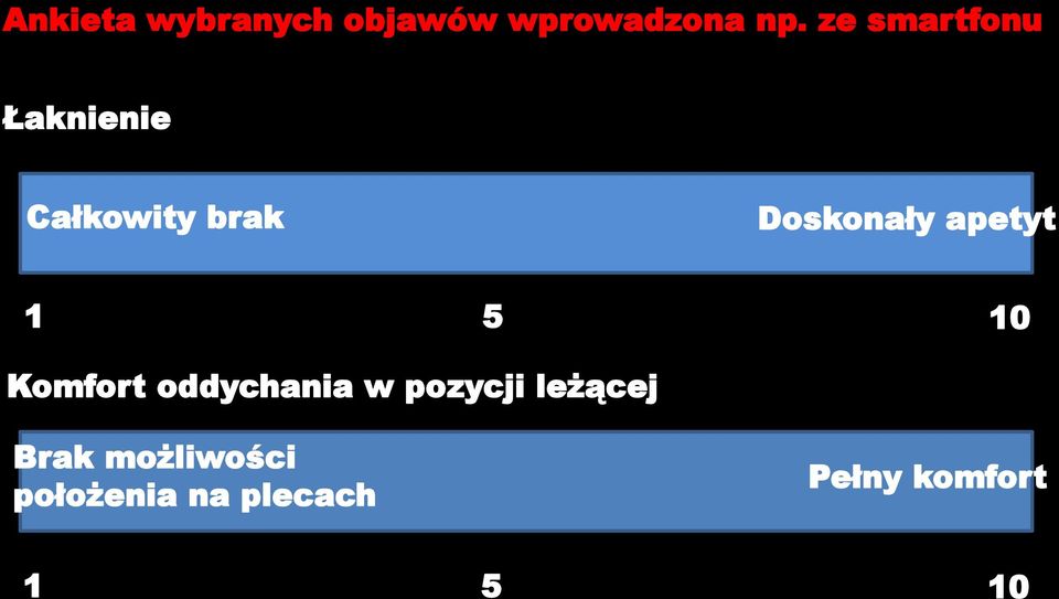 apetyt 1 5 10 Komfort oddychania w pozycji