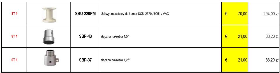 SBP-43 złączna nakrętka 1,5" 21,00 88,20
