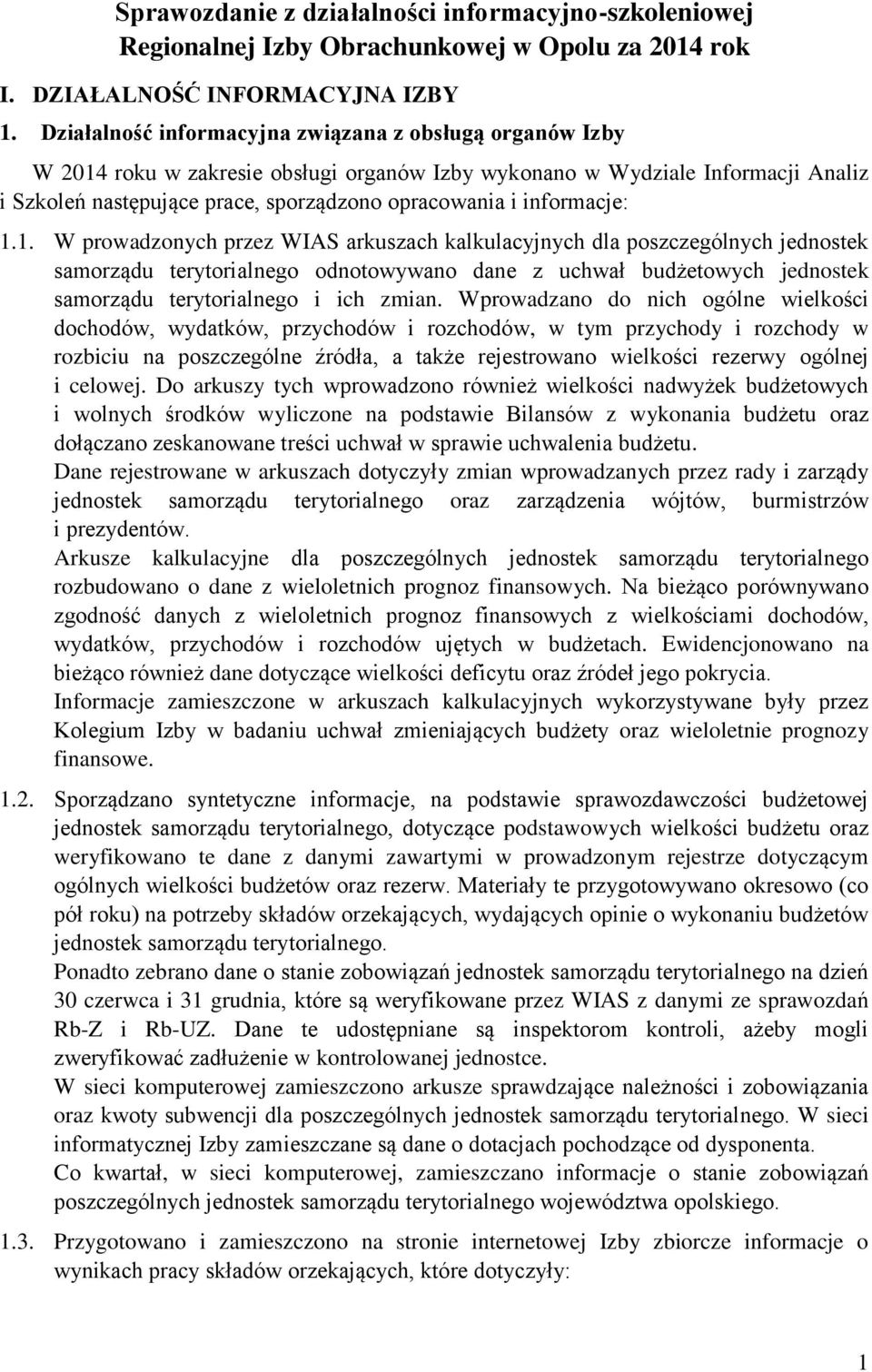 informacje: 1.