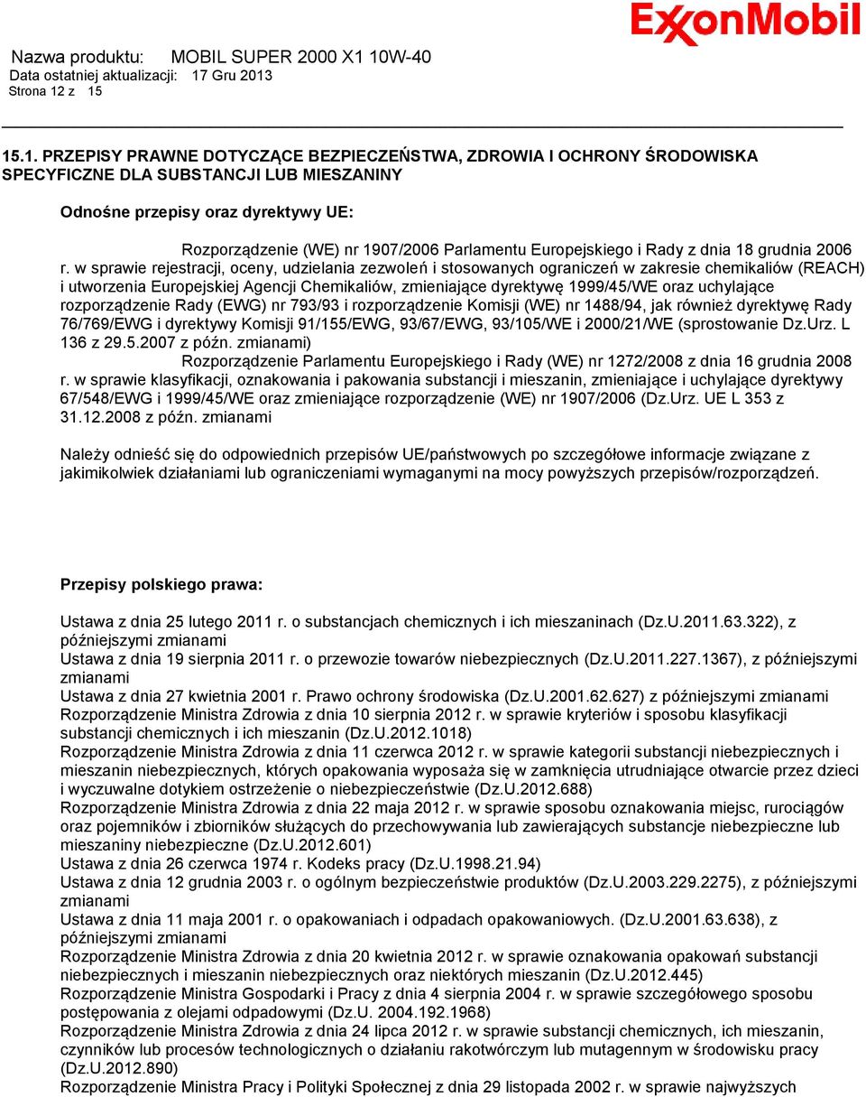 Parlamentu Europejskiego i Rady z dnia 18 grudnia 2006 r.