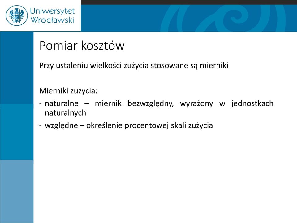 naturalne miernik bezwzględny, wyrażony w