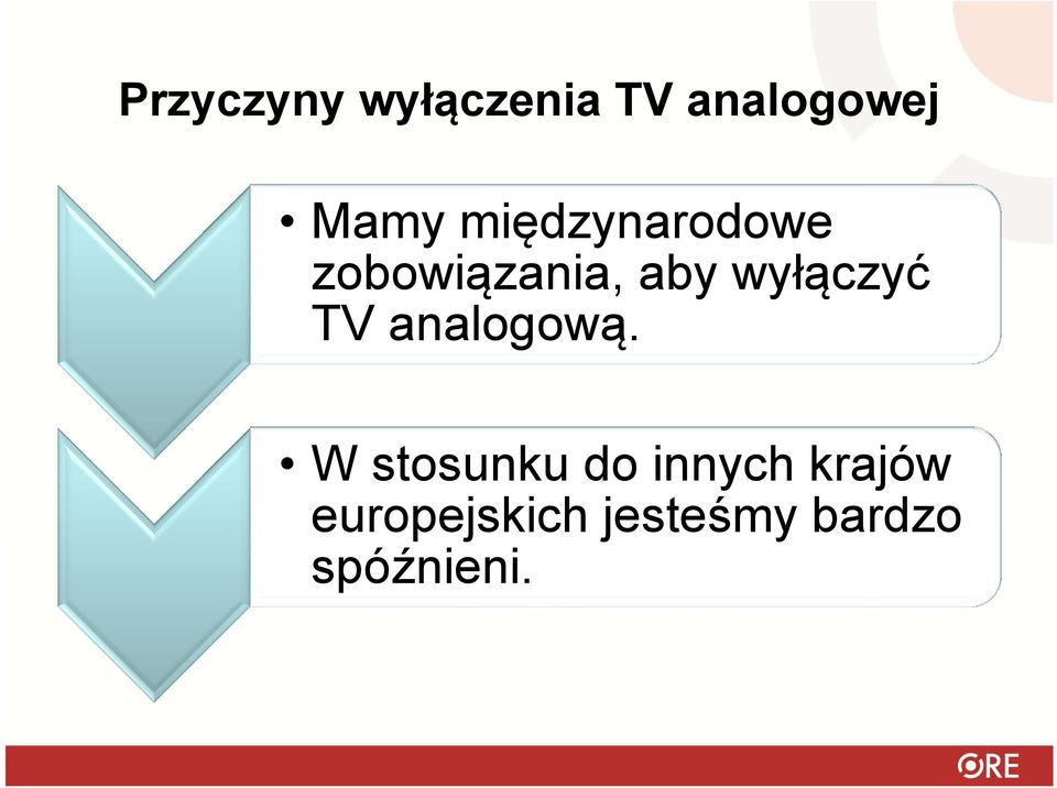 wyłączyć TV analogową.