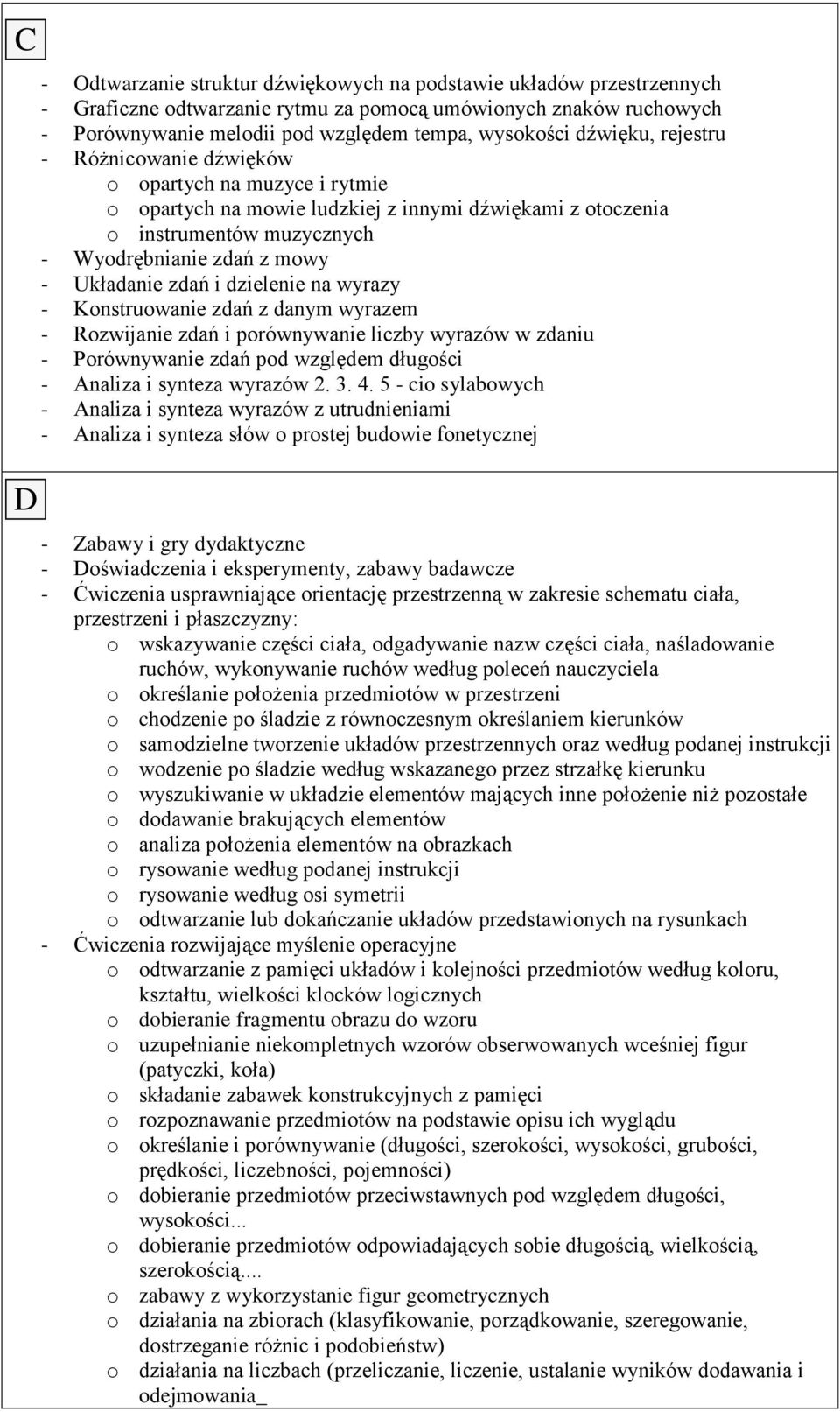 zdań i dzielenie na wyrazy - Konstruowanie zdań z danym wyrazem - Rozwijanie zdań i porównywanie liczby wyrazów w zdaniu - Porównywanie zdań pod względem długości - Analiza i synteza wyrazów 2. 3. 4.