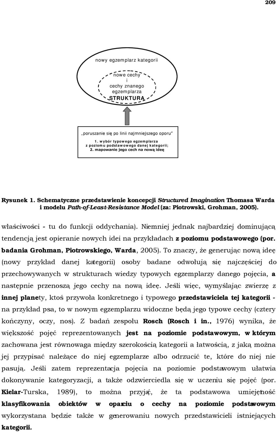 właściwości - tu do funkcji oddychania). Niemniej jednak najbardziej dominującą tendencją jest opieranie nowych idei na przykładach z poziomu podstawowego (por.