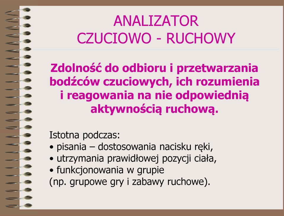 ruchową.