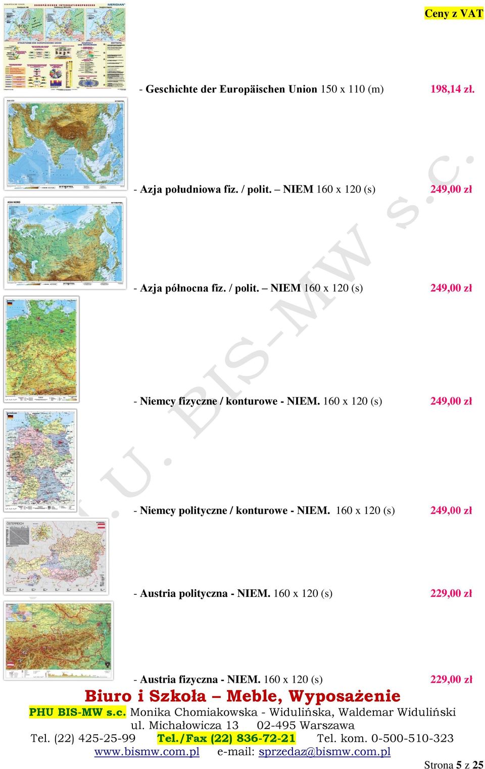 NIEM 160 x 120 (s) 249,00 zł - Niemcy fizyczne / konturowe - NIEM.