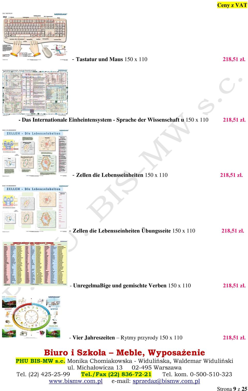 - Zellen die Lebensseinheiten 150 x 110 218,51 zł.