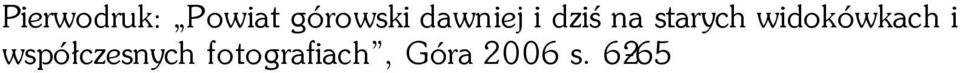 widokówkach i współczesnych