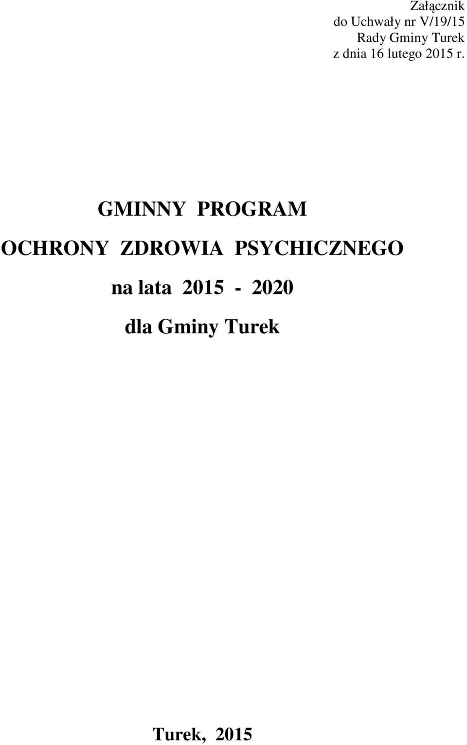GMINNY PROGRAM OCHRONY ZDROWIA