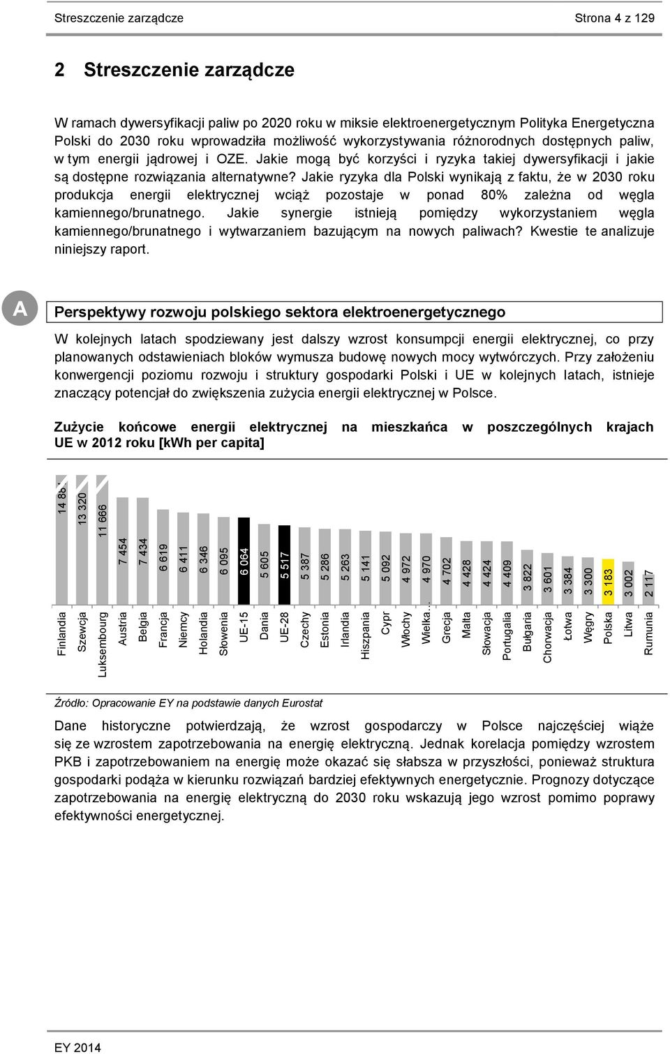 2 117 14 881 13 320 11 666 Streszczenie zarządcze Strona 4 z 129 2 Streszczenie zarządcze W ramach dywersyfikacji paliw po 2020 roku w miksie elektroenergetycznym Polityka Energetyczna Polski do 2030