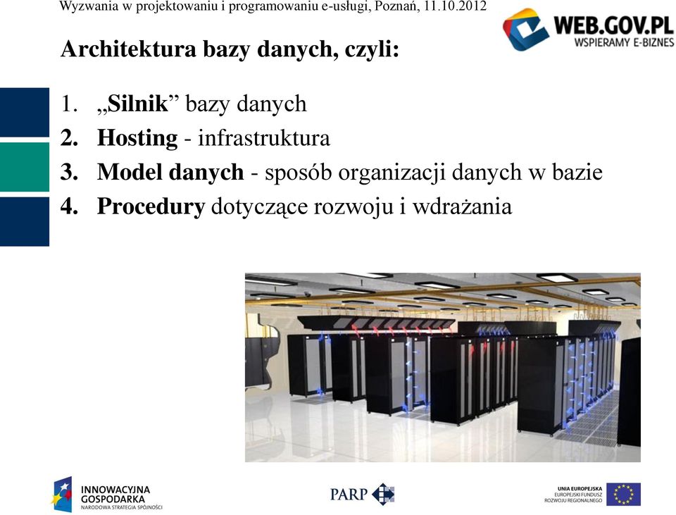 Hosting - infrastruktura 3.