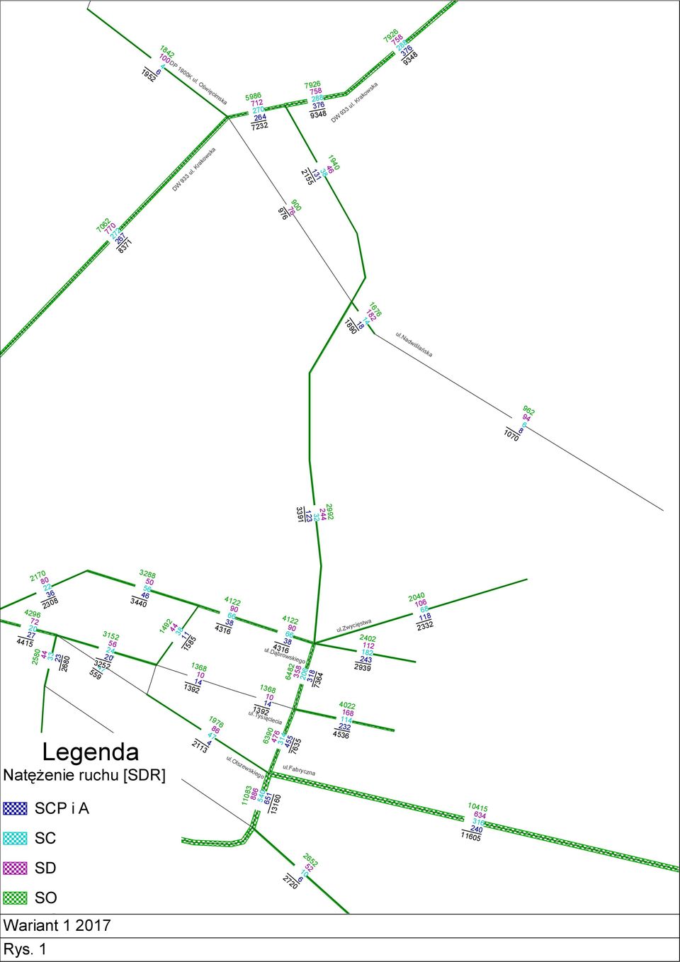nadwiślańska 92 9 70 2992 3391 2 123 29 72 27 15 13 9 55 73 1270 1 22 190 2170 22 0 3 230 250 33 23 20 05 550 59 12902 3152 5 2 52 92 7 559 5 50 30 Legenda NatęŜenie ruchu [SDR] 13 9 55 73 1270 SCP i