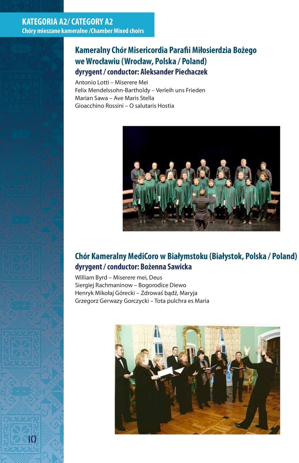 Maris Stella Gioacchino Rossini O salutaris Hostia Chór Kameralny MediCoro w Białymstoku (Białystok, Polska / Poland) dyrygent / conductor: Bożenna Sawicka