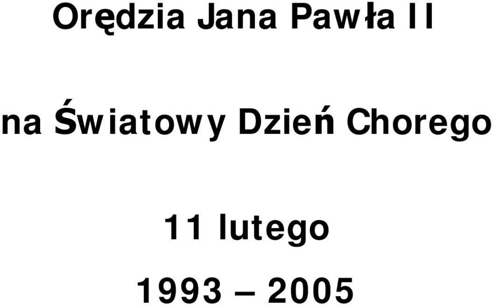 Światowy Dzień