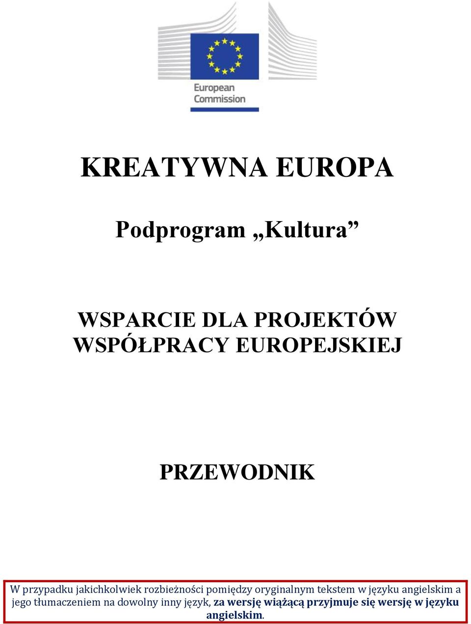 pomiędzy oryginalnym tekstem w języku angielskim a jego tłumaczeniem