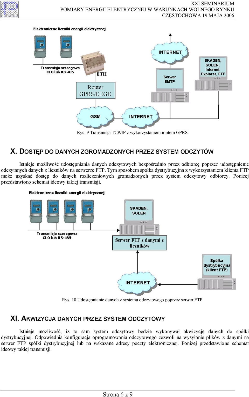 FTP. Tym sposobem spółka dystrybucyjna z wykorzystaniem klienta FTP może uzyskać dostęp do danych rozliczeniowych gromadzonych przez system odczytowy odbiorcy.