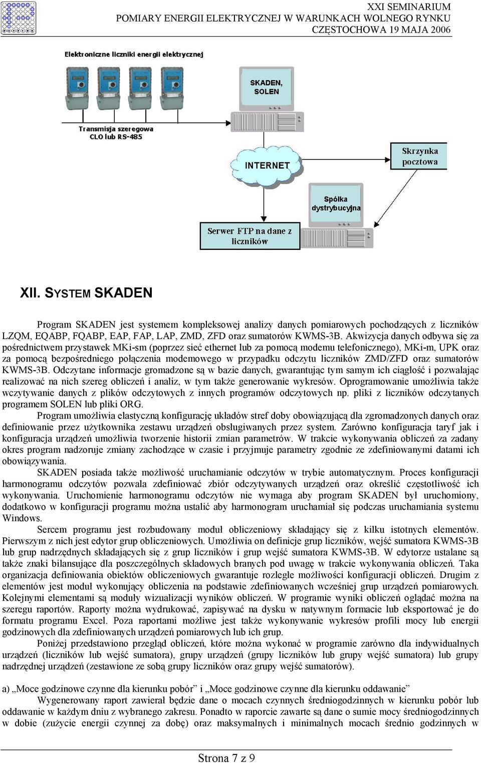 odczytu liczników ZMD/ZFD oraz sumatorów KWMS-3B.